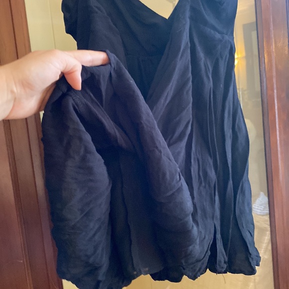 Black babydoll micro mini strappy dress - Picture 5 of 6